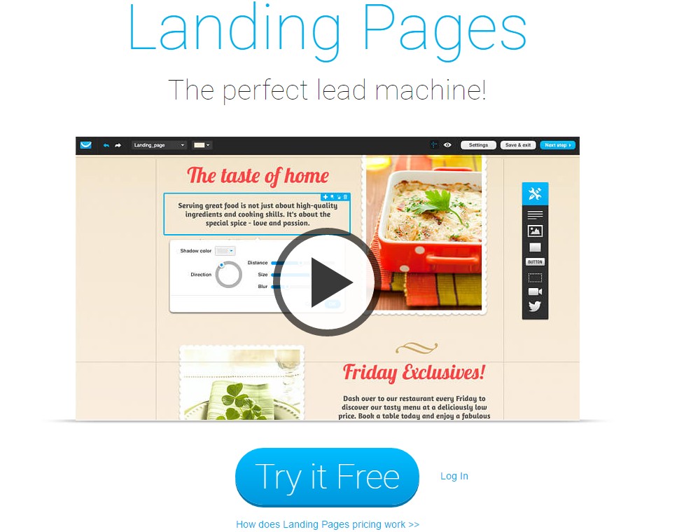 GetResponse review- Landing Pages Creator