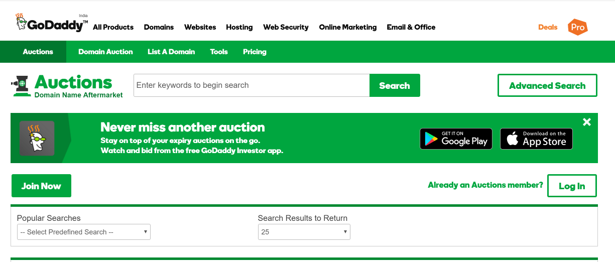 godaddy-domain-auction-buy-sell-distinctive-domains