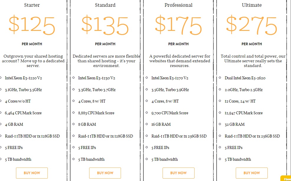 asmallorange dedicated server plans