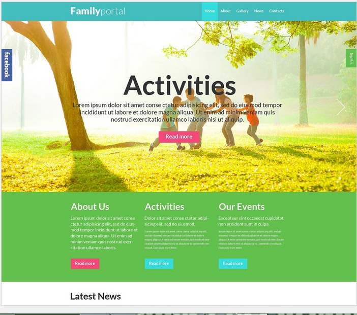 Family Board WordPress Theme