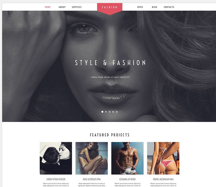 Fashion and Beauty WordPress Template