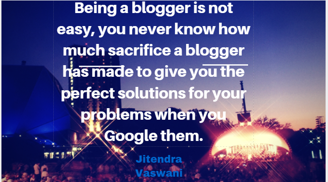Jitendra vaswani quotes blogger