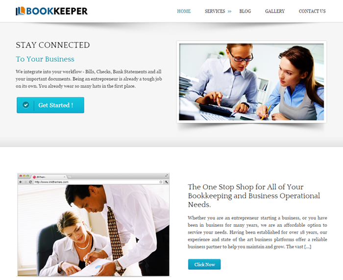 BookKeeper WordPress Theme