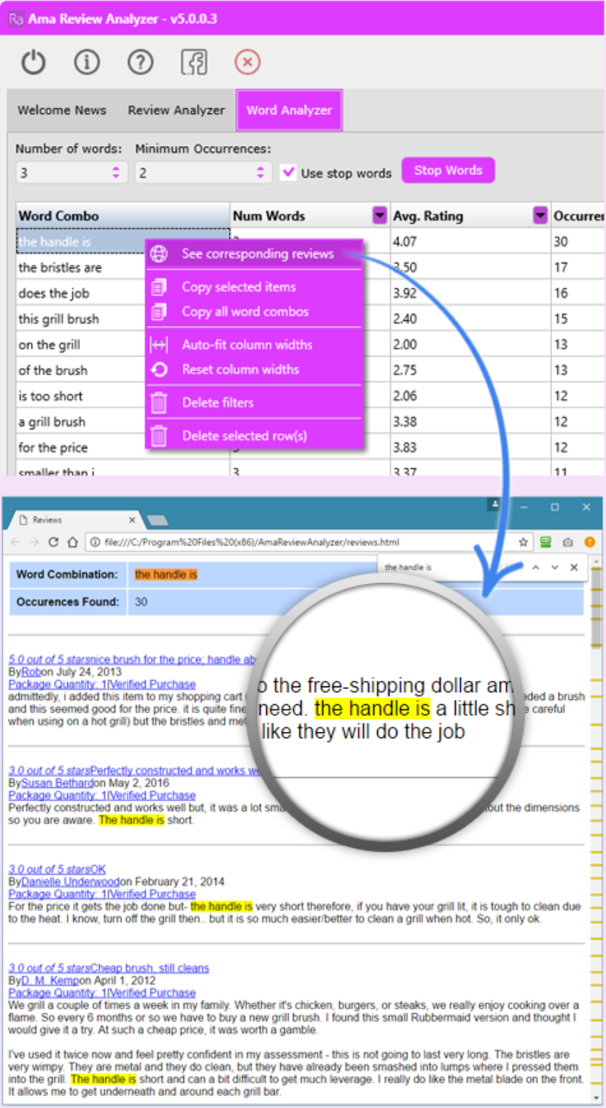 AmaSuite Search Analyser- Get Reviews