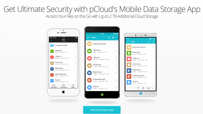 pCloud Review - Mobile Encryption App Mobile Data Storage