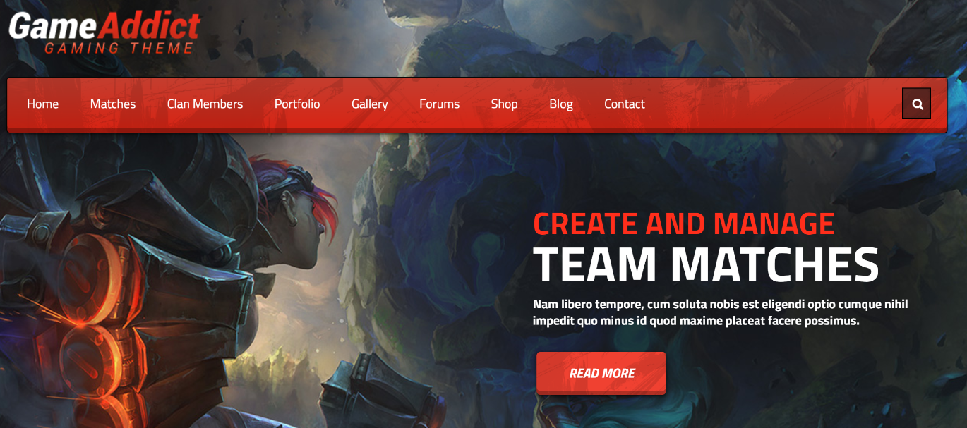 game addict wordpress themes