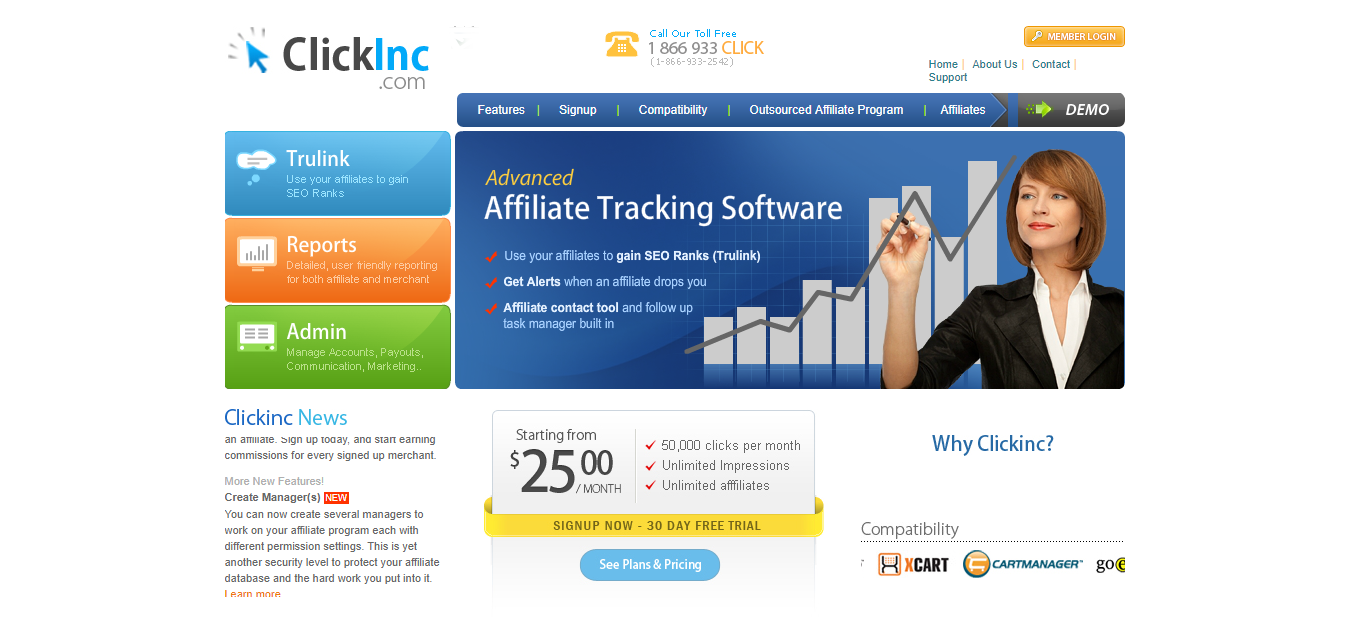 Affiliate Program Software - ClickInc