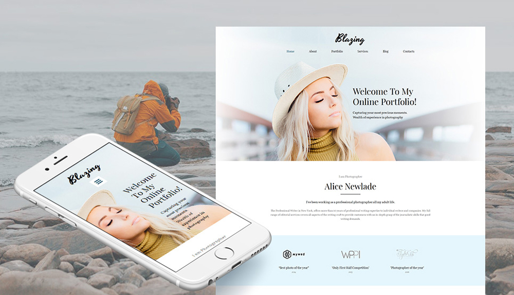 Excite the World with Your Unique Images with Photographer Portfolio Photo Gallery Template