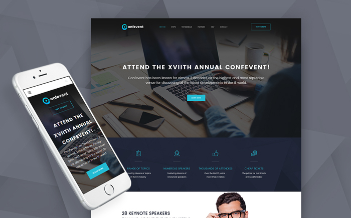 Conference & Event Landing Page WordPress Theme 