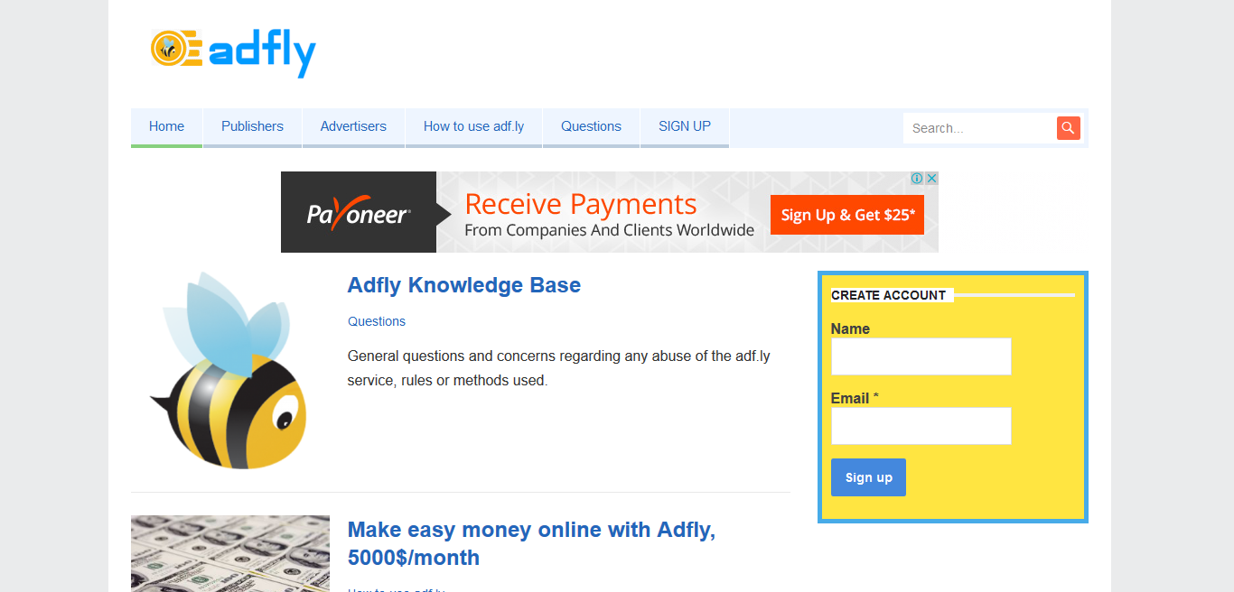 Adfly - Earn Money Online