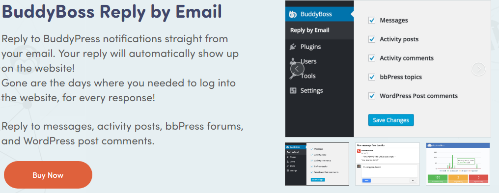 BuddyBoss Reply by Email - BuddyPress Plugin