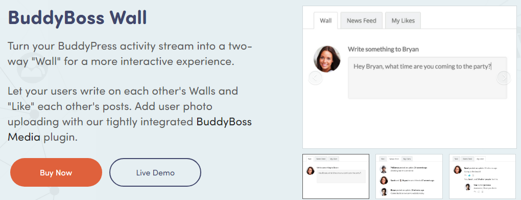 BuddyBoss Wall - BuddyPress Plugin
