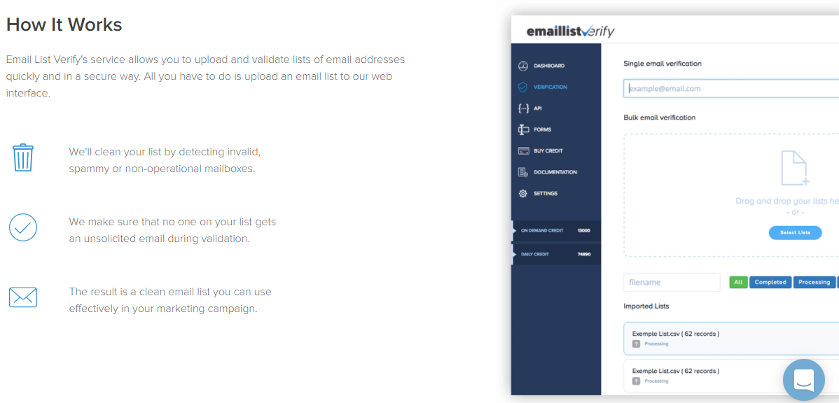 Email List Verify Review - How it works