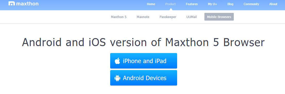 Maxthon5 Browser- Best Android Browser
