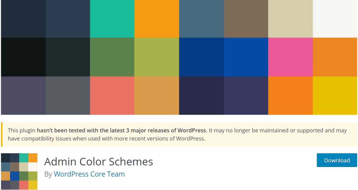Admin Color Schemes — WordPress Admin Themes
