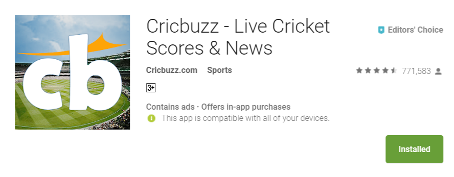 Cricbuzz Live Sports Streaming App
