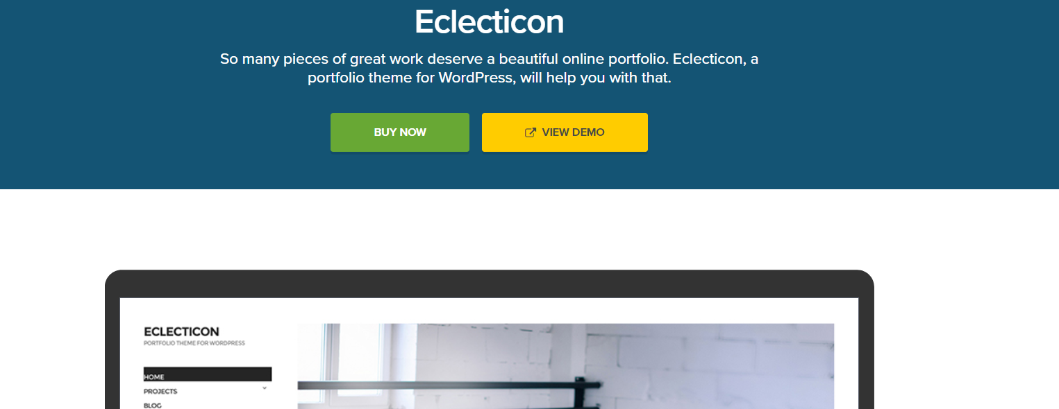 Eclecticon -Photography WordPress Themes