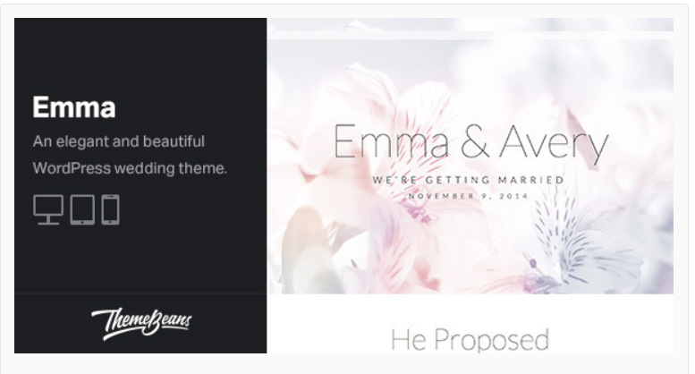 Emma- WordPress Wedding Themes