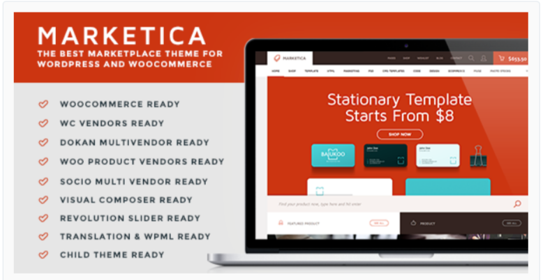 Marketica - Marketplace WordPress Themes