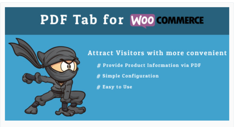 PDF Tab for WooCommerc -WordPress PDF Viewer Plugins