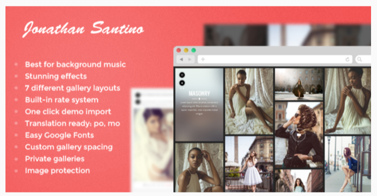 Santino - Photography WordPress Themes