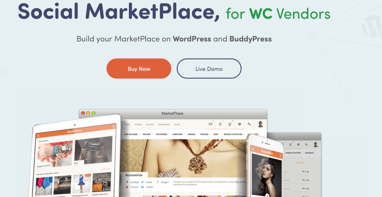 Social MarketPlace • Marketplace WordPress Themes