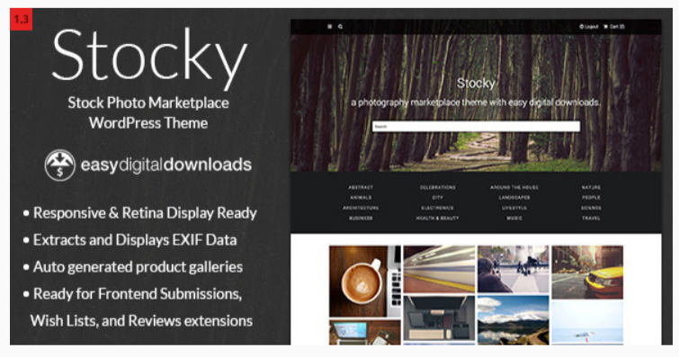 Stocky - Marketplace WordPress Themes