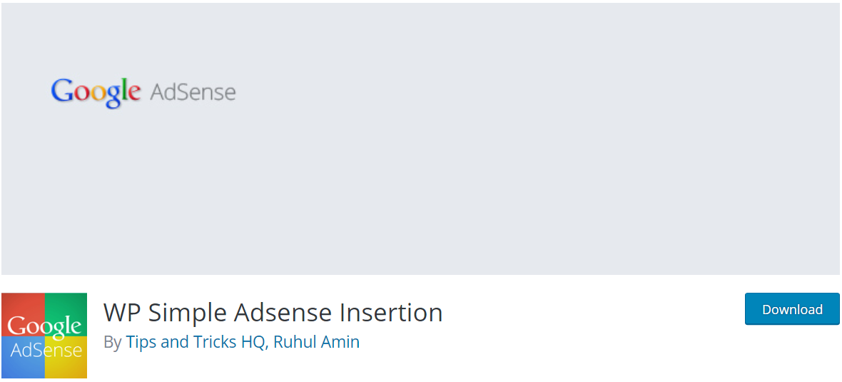 WP Simple Adsense Insertion —AdSense Plugins For WordPress