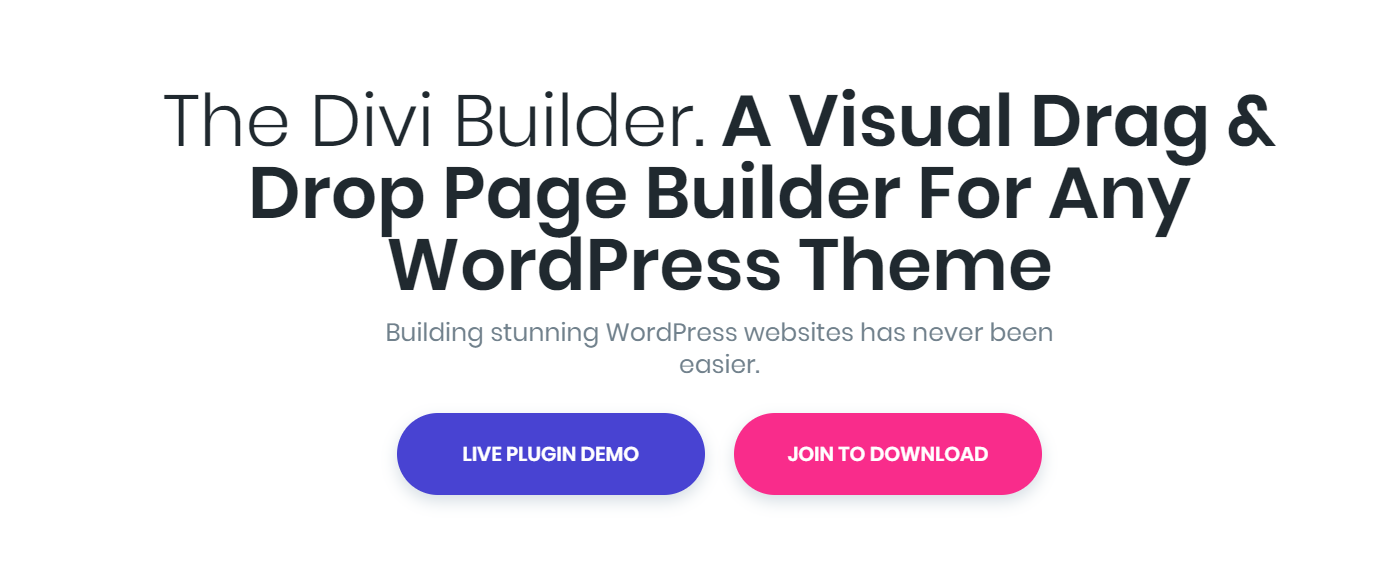 The Divi Builder — WordPress Page Builder Plugins