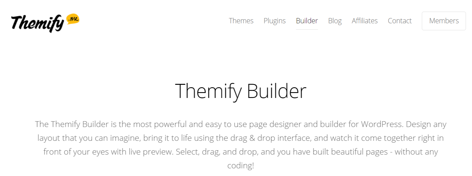 Themify- WordPress Page Builder Plugins