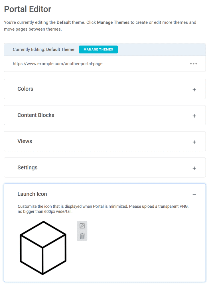 Portal: Upload Your Own Launch Icon