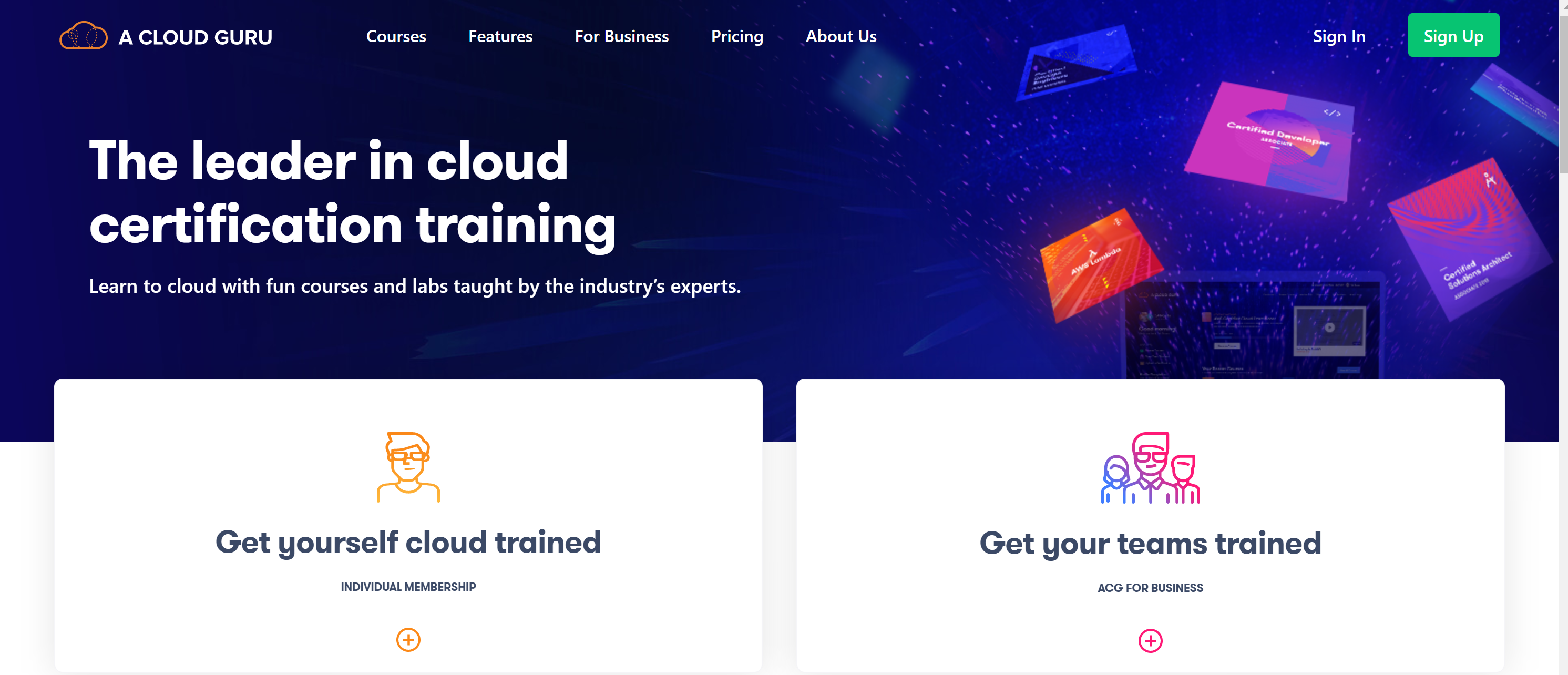 A Cloud guru AWS Lambda courses