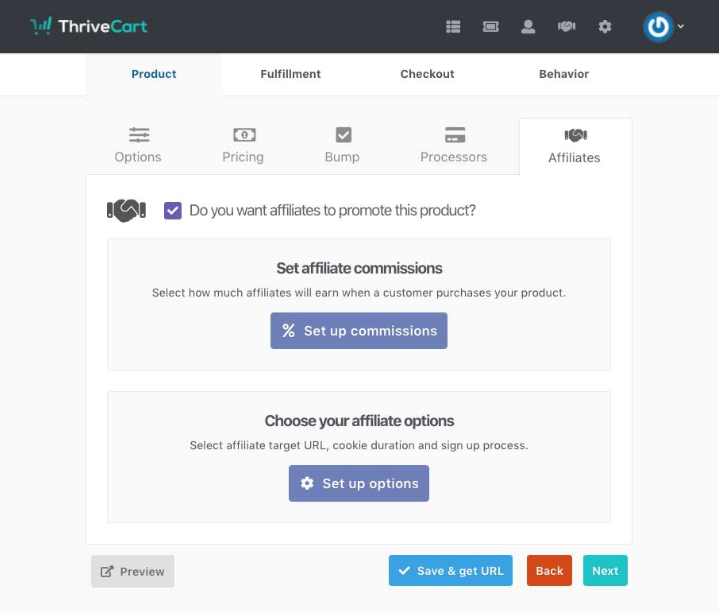 ThriveCart Creating your affiliate links