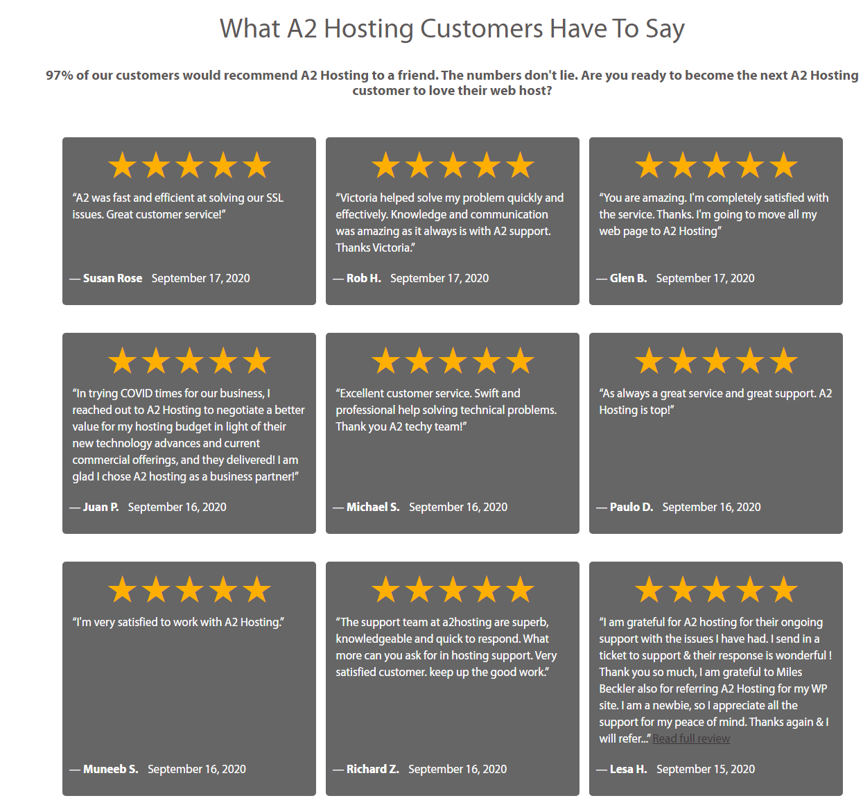 A2 Hosting vs Cloudways - A2 Hosting Customer review