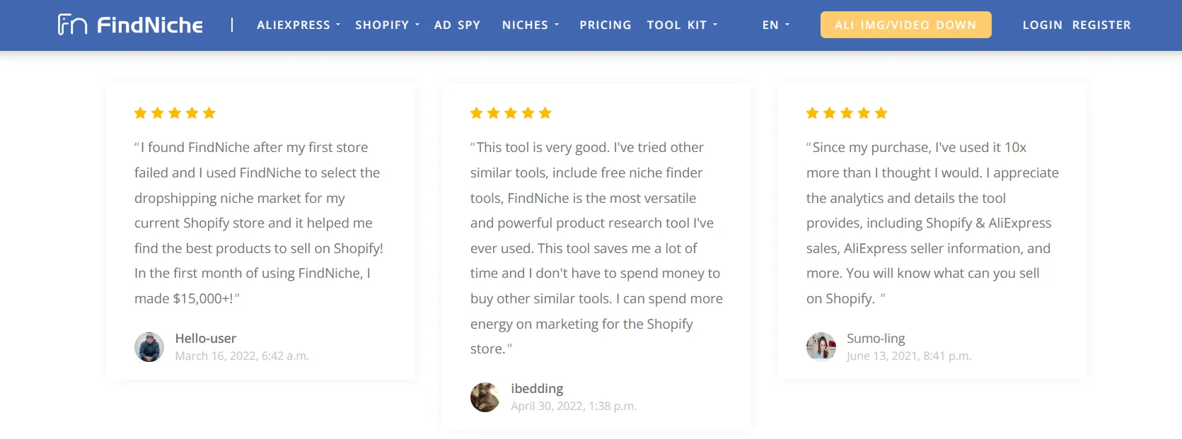 FindNiche - User Reviews