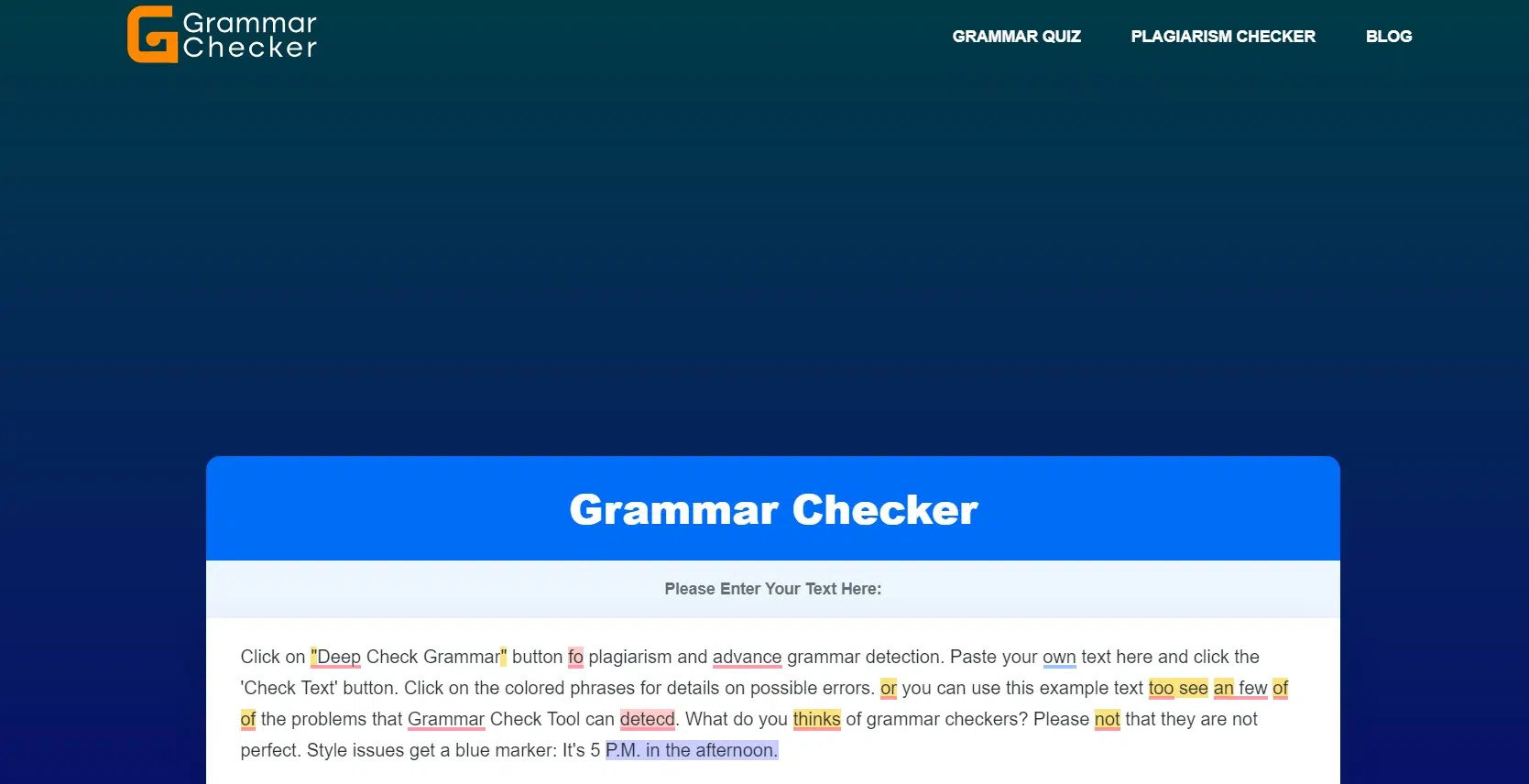 GrammarChecker