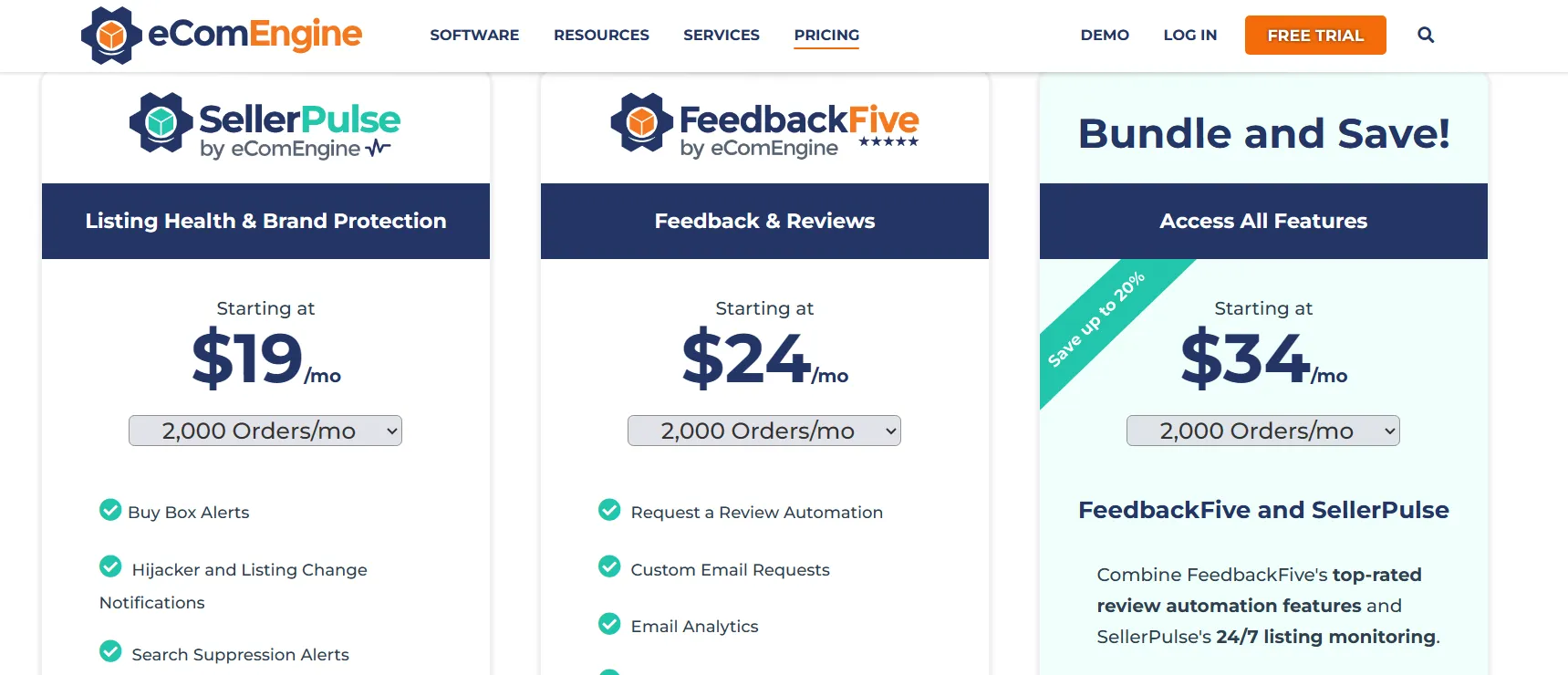 eComEngine Price Plan After Free Plan