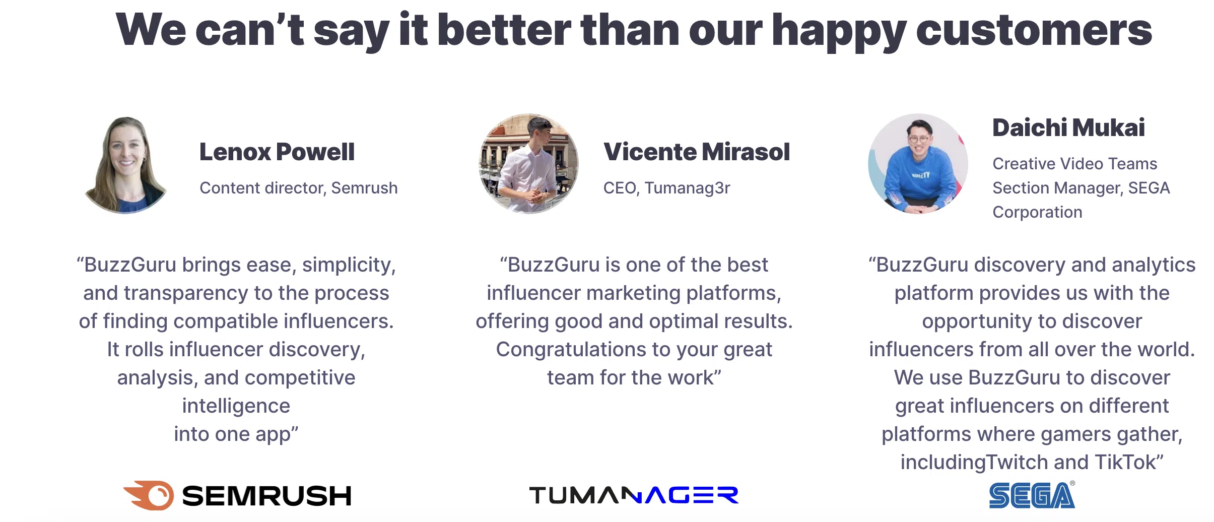 Buzguru customer review