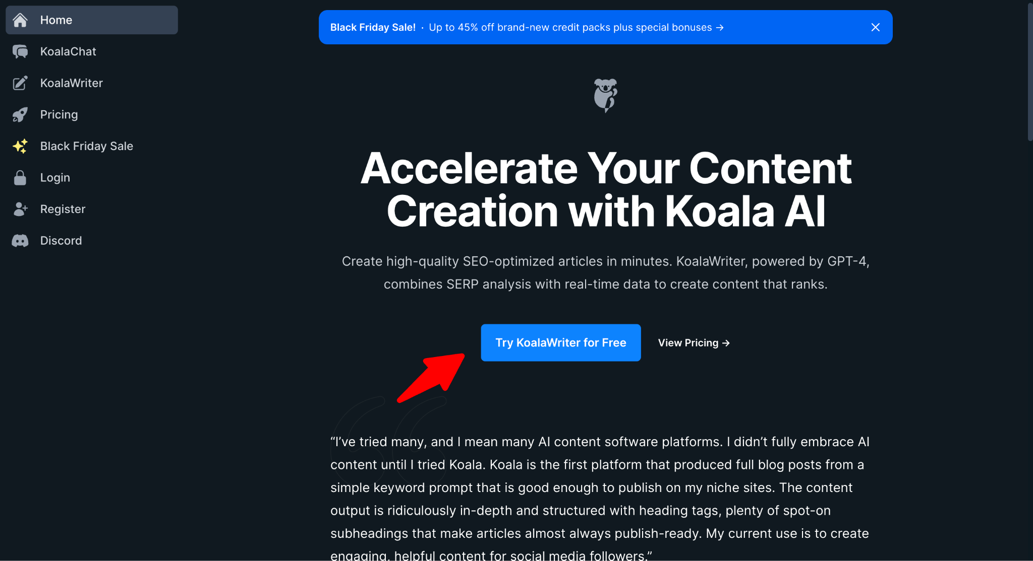 Start with KoalaWriter 