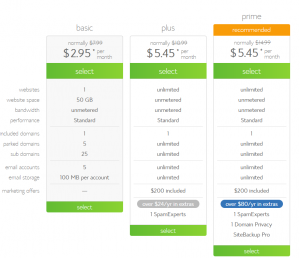 discount for bluehost- pricing plans