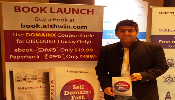 Domain X 2015 Aishwin with hi  book how  to  sell domains fast