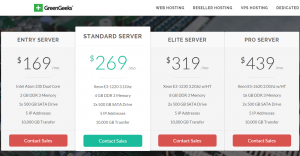 GreenGeeks Dedicated Servers