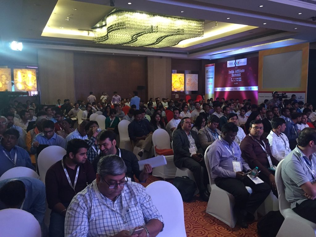 India Affiliate Summit 2015 Delhi crowded