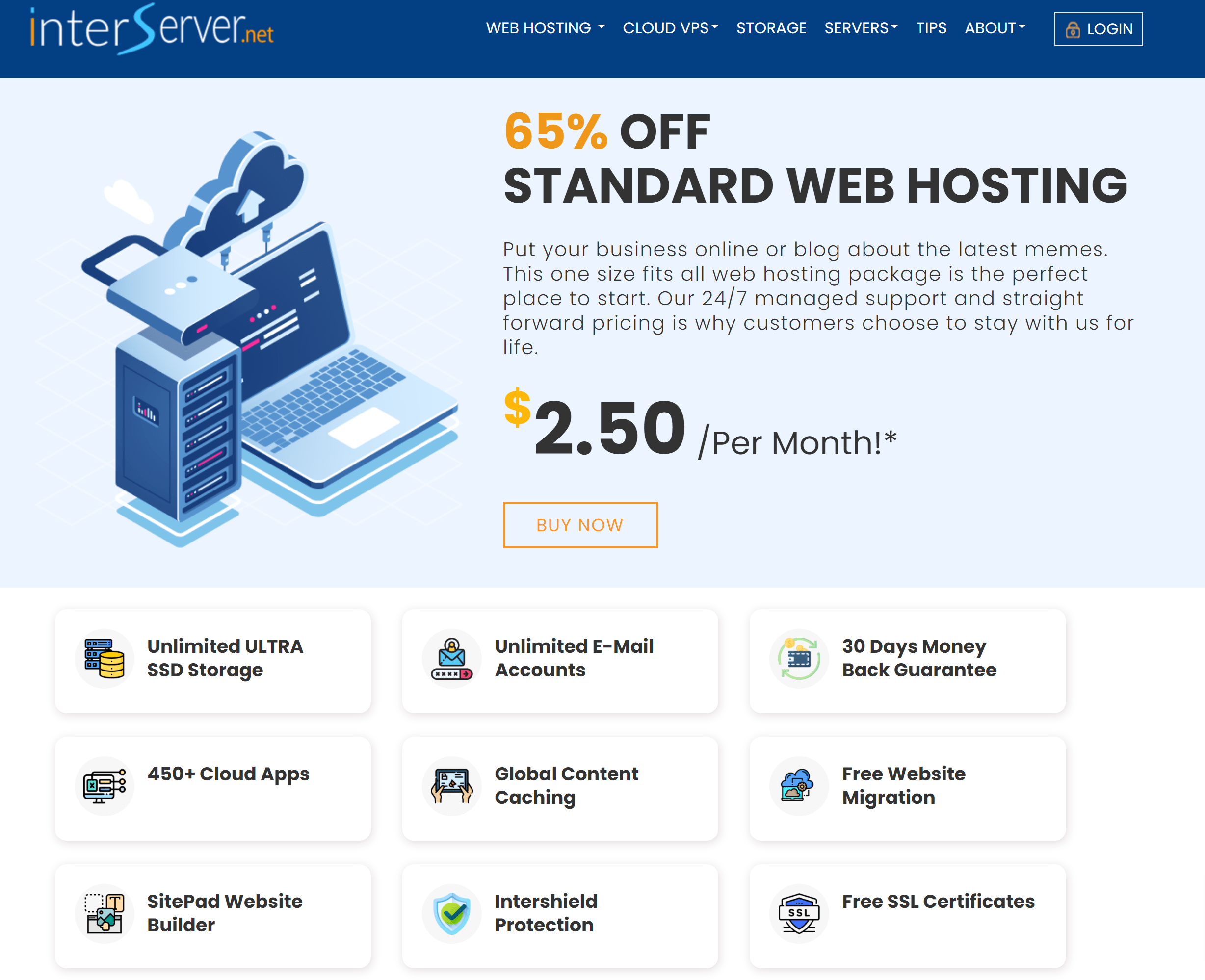 Interserver vs Bluehost - InterServer