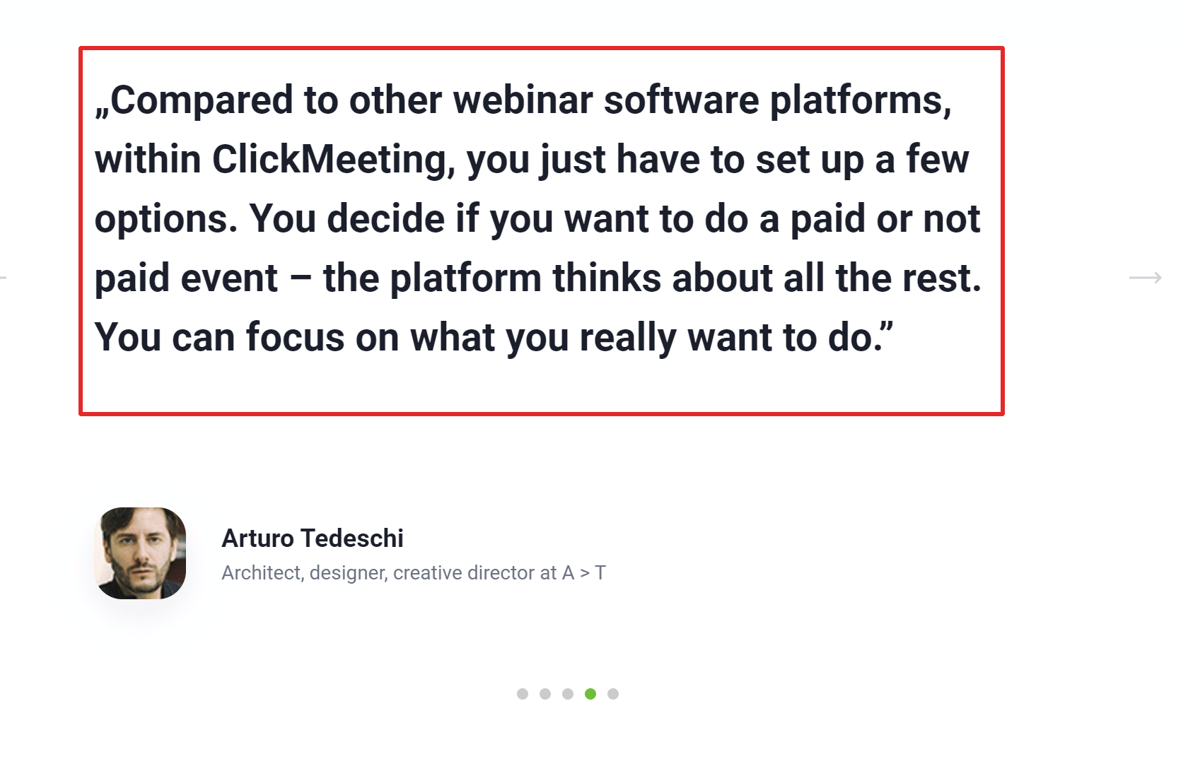 Clickmeeting testimonials online