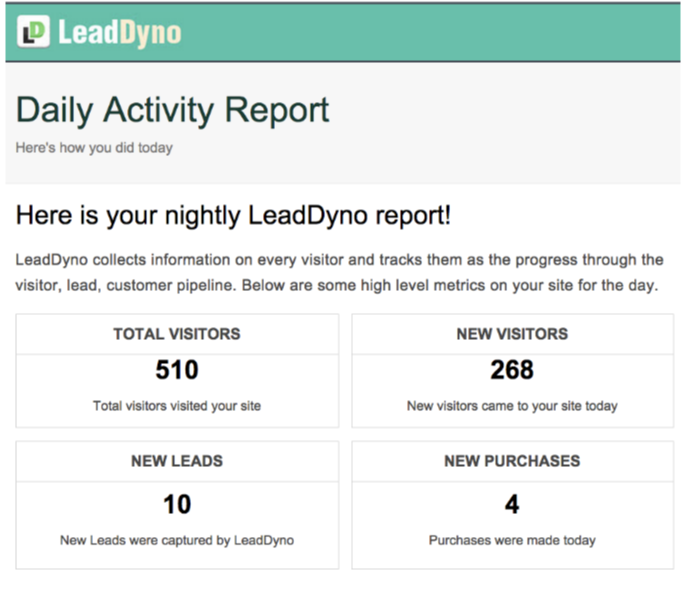 LeadDyno Review - Daily Reports
