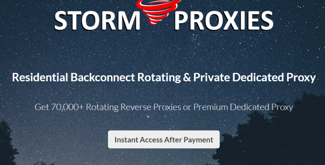 StormProxies- Best Dedicated Proxy Servers