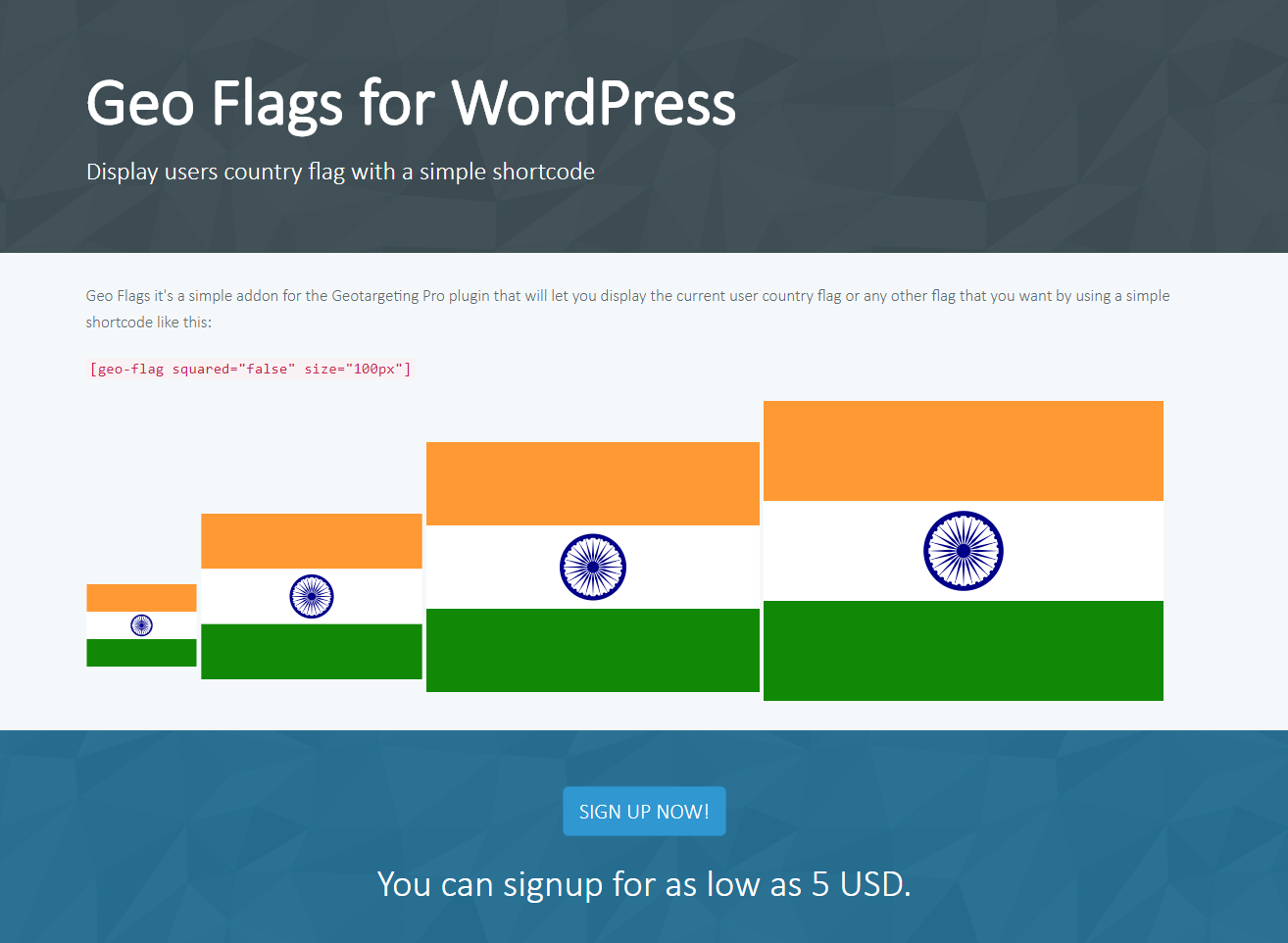 Geo Flags for WordPress