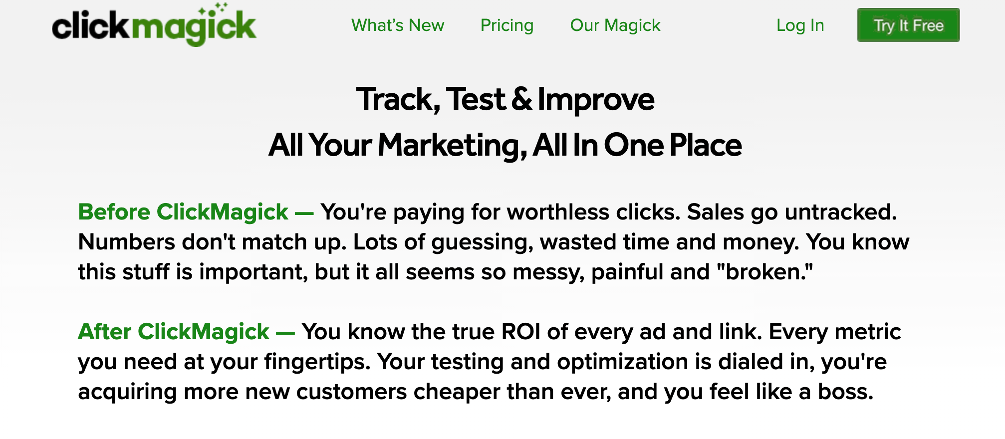 ClickMagick Affiliate Marketing Tracker