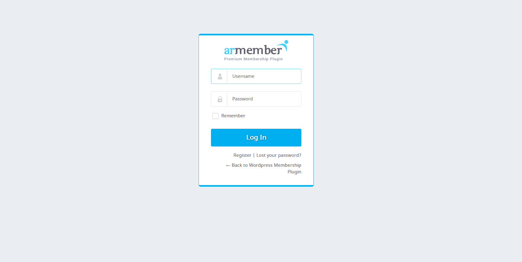 Armember login pages